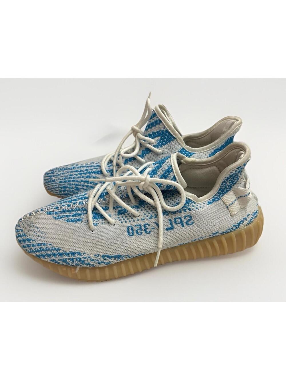 Men’s Adidas Yeezy Boost 350 V2 Sneakers Blue Zebra Color way Size 11.5